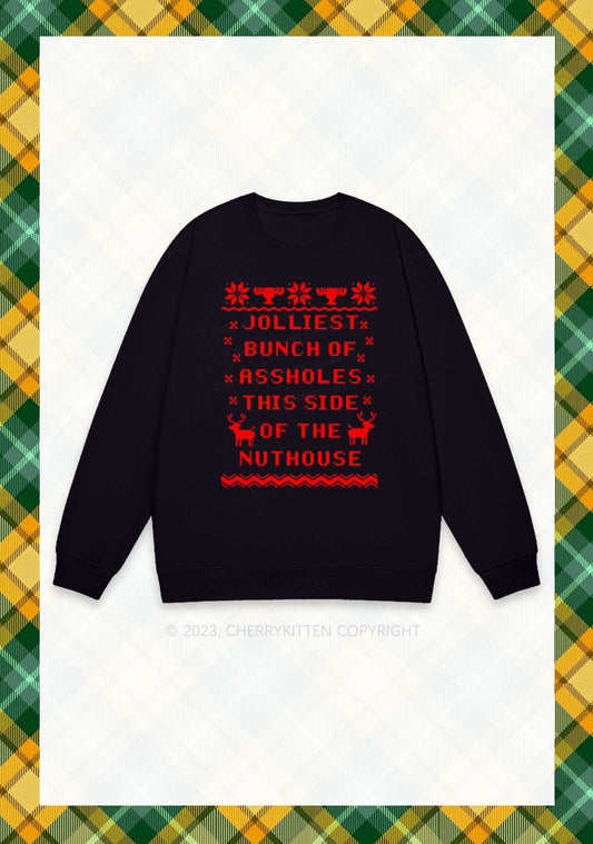 Jolliest Christmas Y2K Sweatshirt Cherrykitten