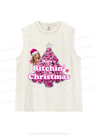 Christmas Bxxchin Y2K Washed Tank Cherrykitten