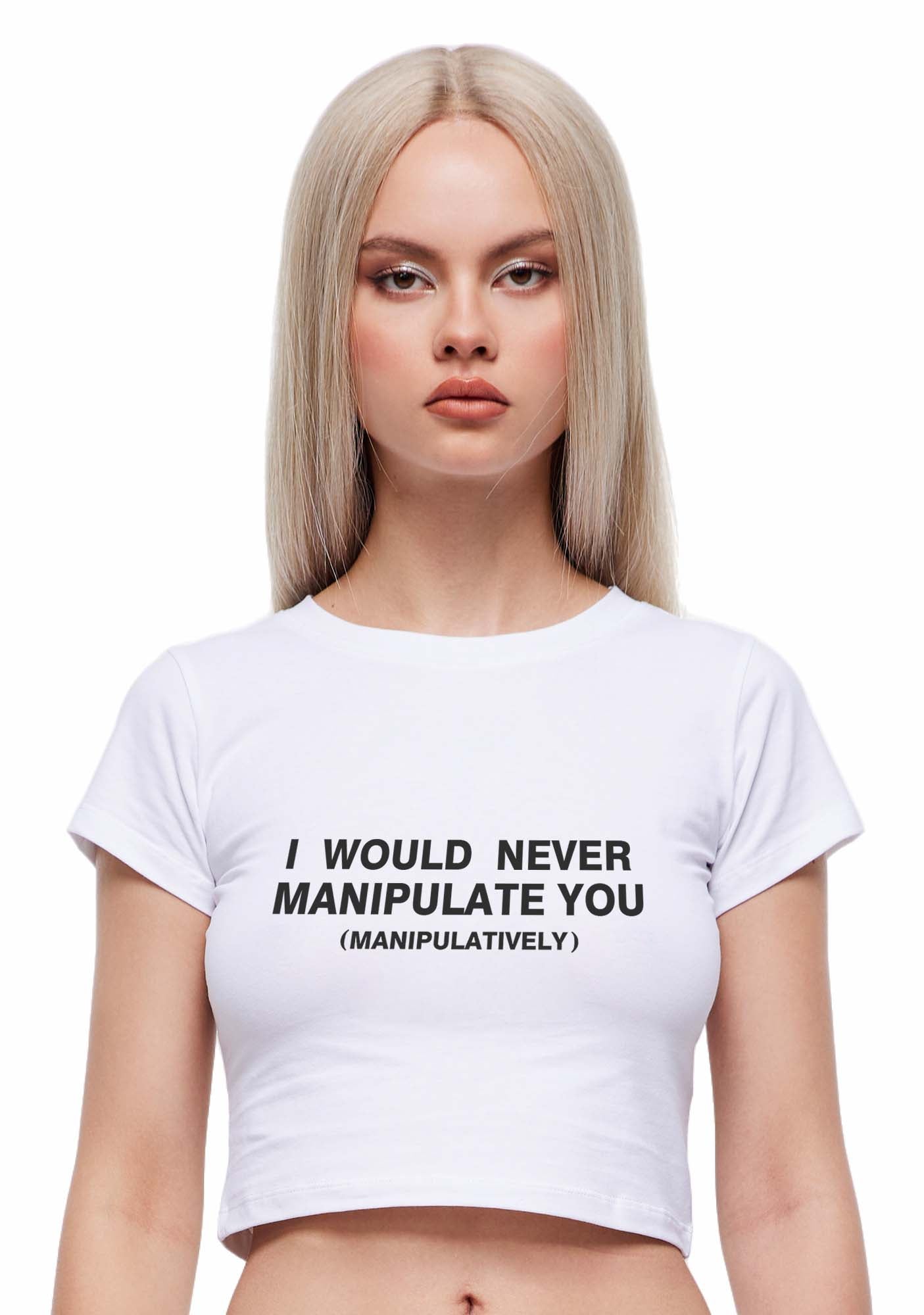 Manipulate You Y2K Baby Tee Cherrykitten