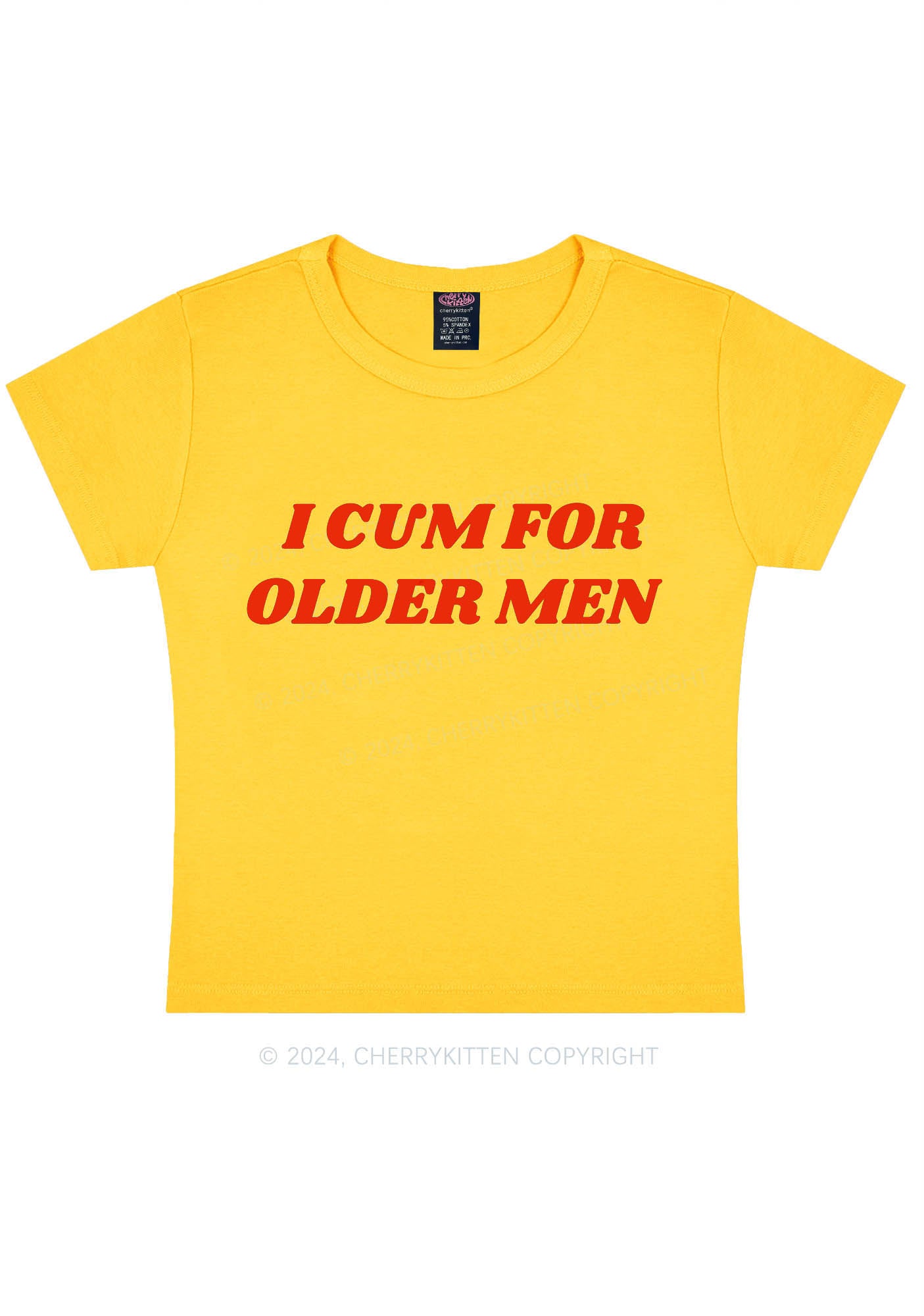 Come For Older Men Y2K Baby Tee Cherrykitten