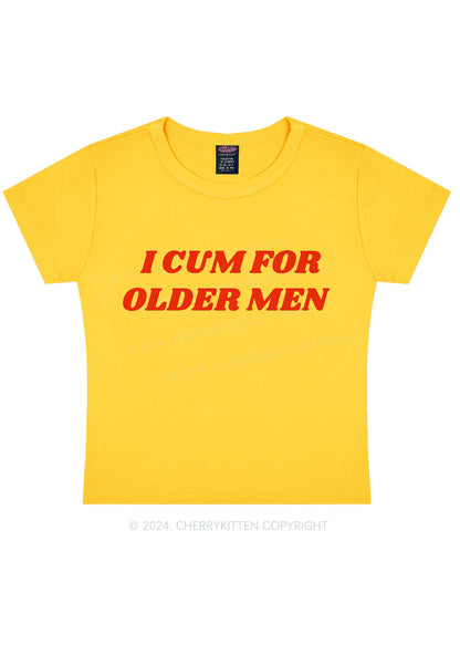 Come For Older Men Y2K Baby Tee Cherrykitten