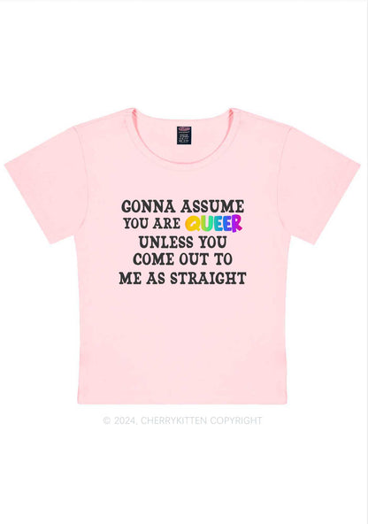 Your Are Queer Y2K Baby Tee Cherrykitten