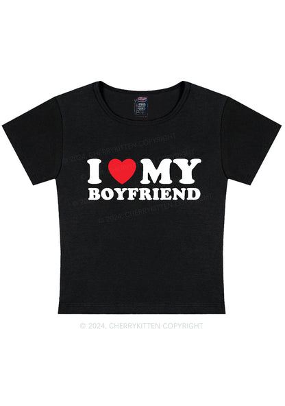 I Love Boyfriend Y2K Valentine's Day Baby Tee Cherrykitten