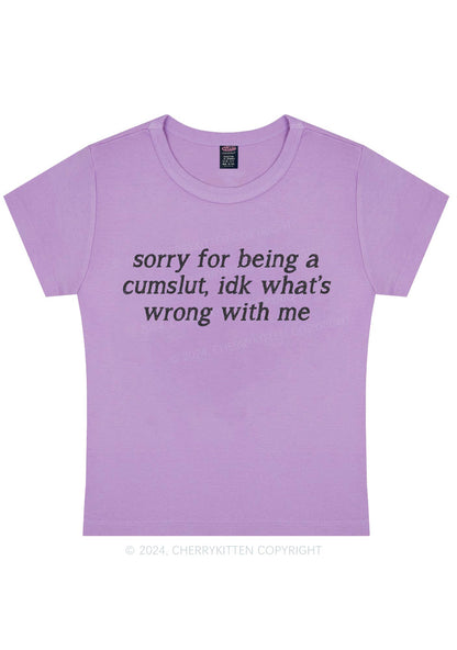 Sorry For Being Cxmslxt Y2K Baby Tee Cherrykitten