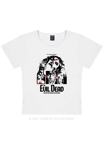 Halloween The Evil Dead Y2K Baby Tee Cherrykitten