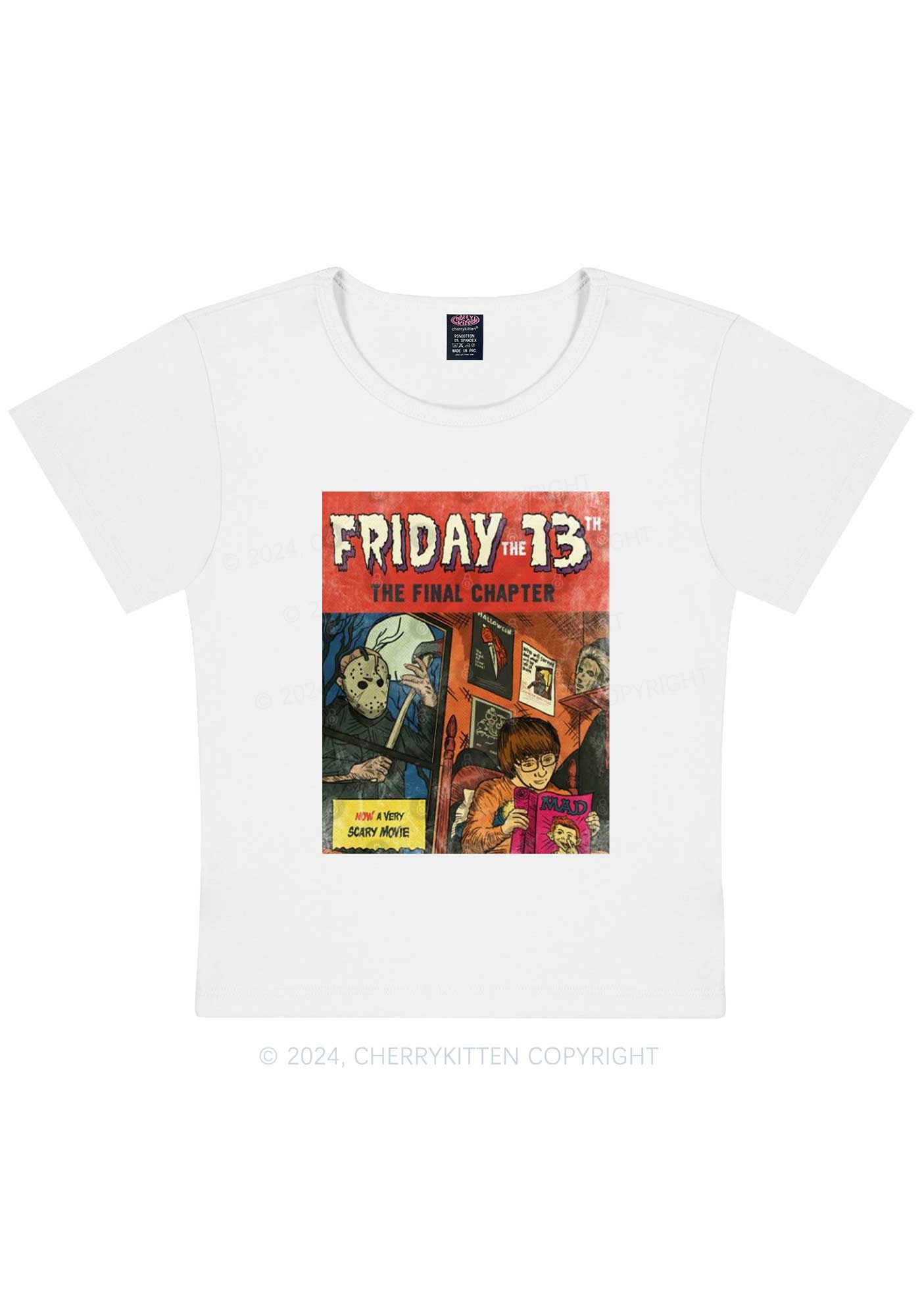 Halloween Friday Final Chapter Y2K Baby Tee Cherrykitten