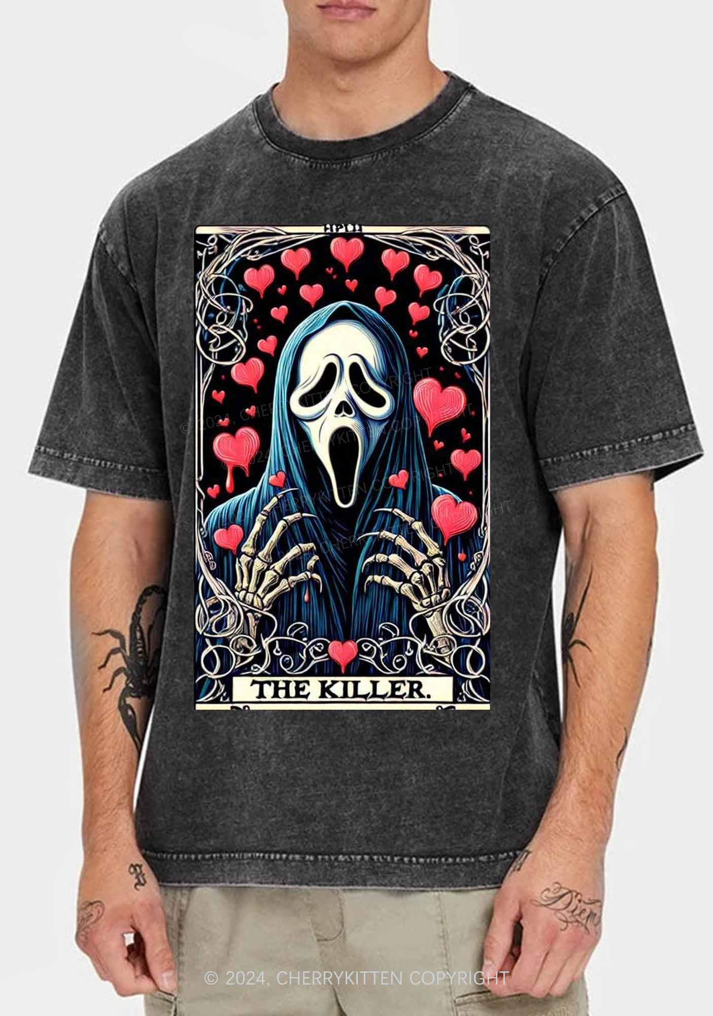 Halloween The Killer Y2K Washed Tee Cherrykitten