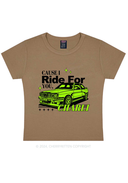 Ride For CX Y2K Baby Tee Cherrykitten