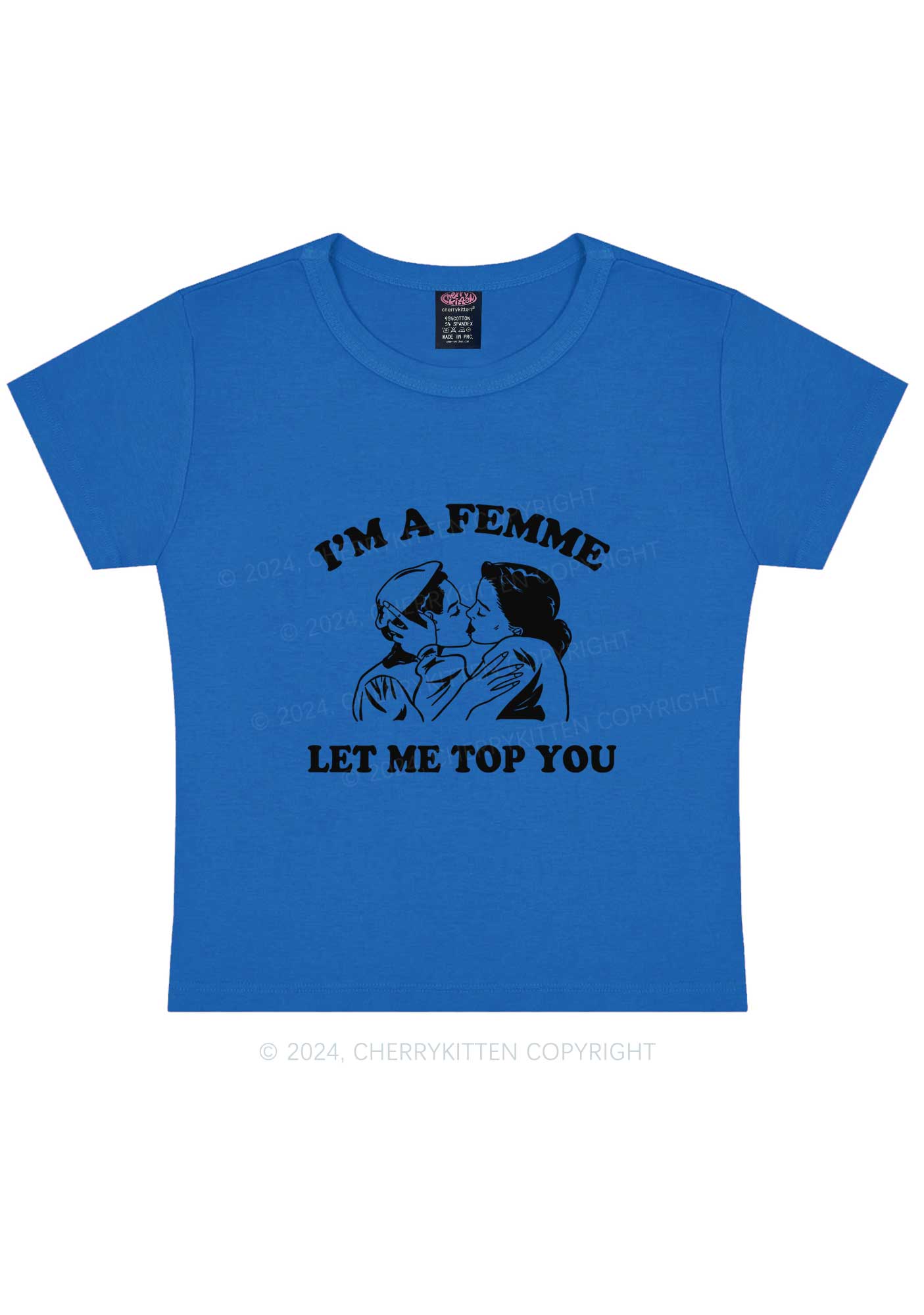 I'm A Femme Y2K Baby Tee Cherrykitten