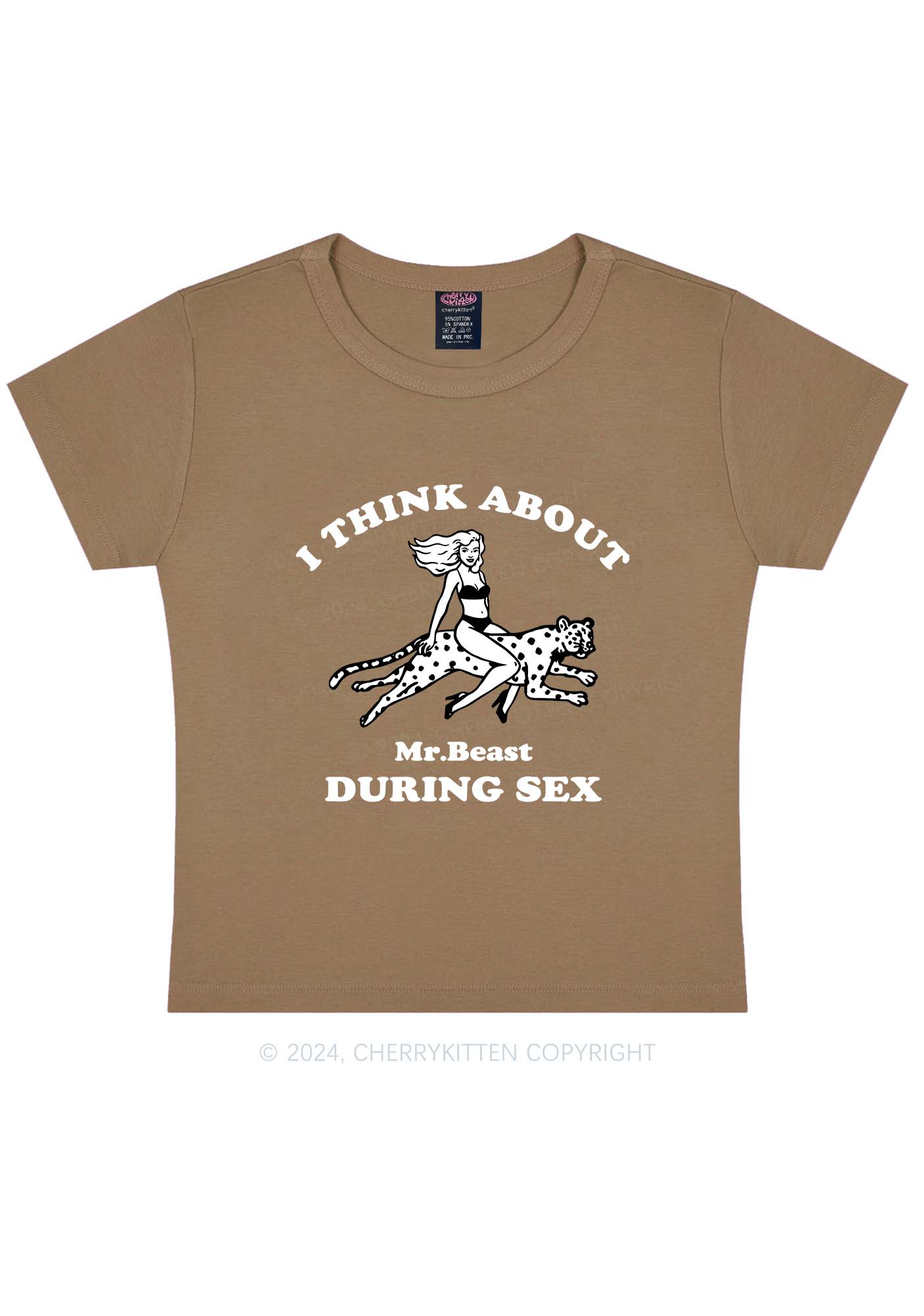 Think About During Sx Y2K Baby Tee Cherrykitten