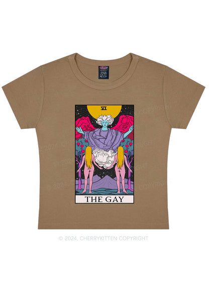 The Gay Witch Y2K Baby Tee Cherrykitten