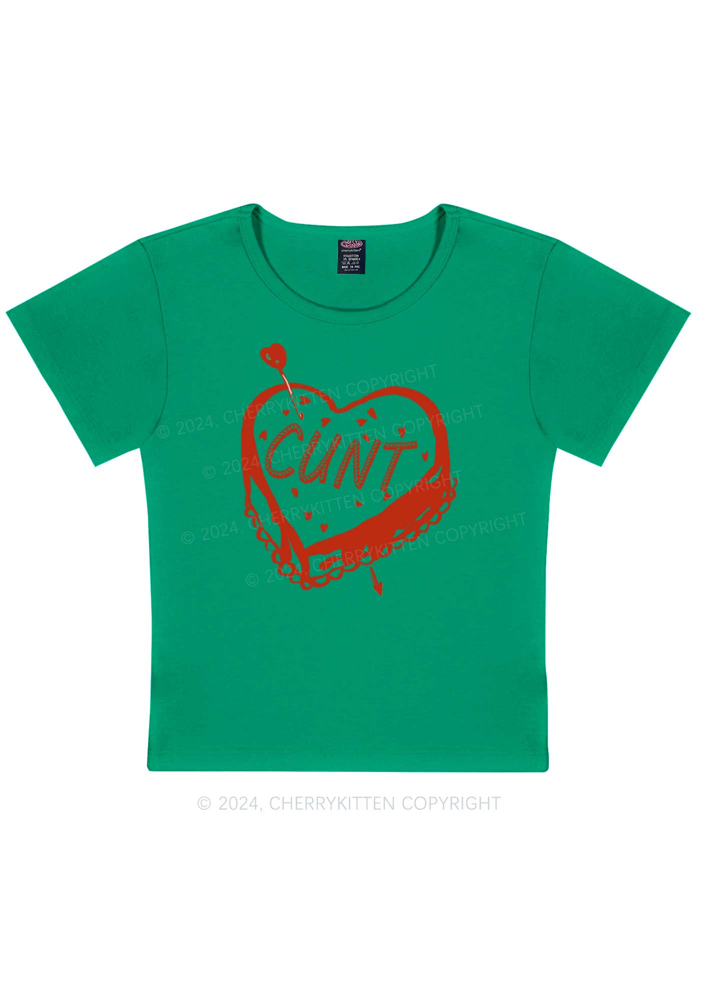 Cxxt Cake Y2K Valentine's Day Baby Tee Cherrykitten