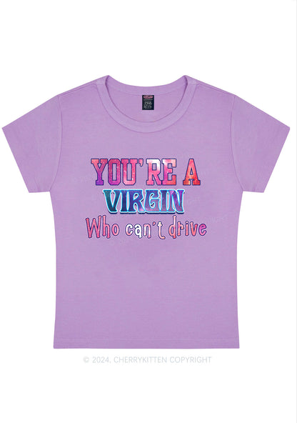 You're A Virgin Y2K Baby Tee Cherrykitten