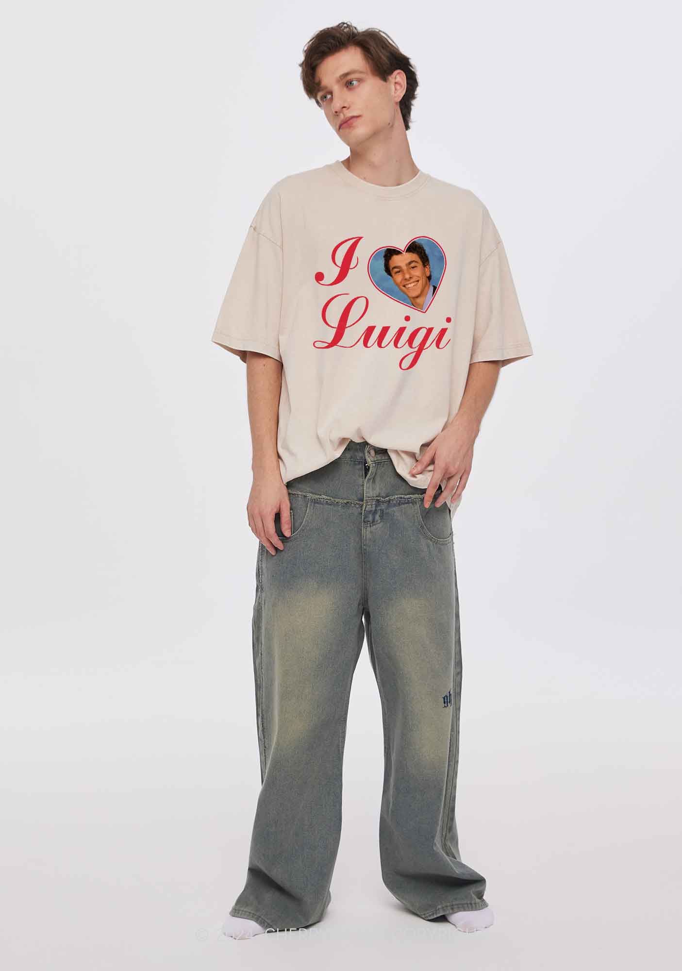 I Love Luigi Y2K Washed Tee Cherrykitten