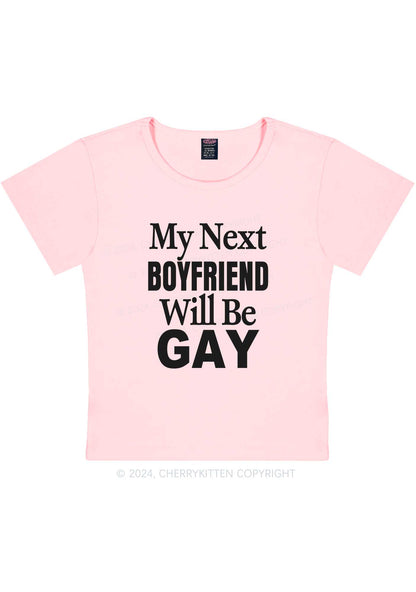 Next Boyfriend Gay Y2K Baby Tee Cherrykitten