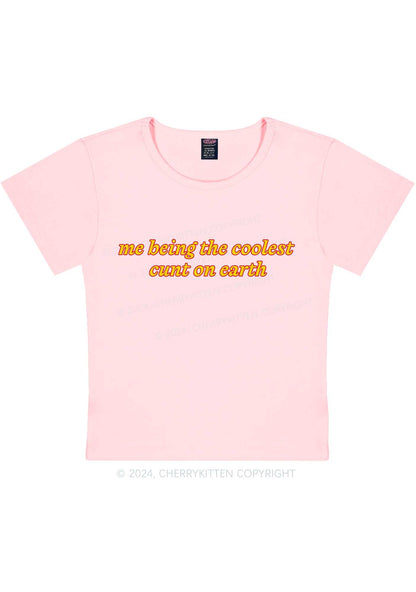 Coolest Cxnt On Earth Y2K Baby Tee Cherrykitten