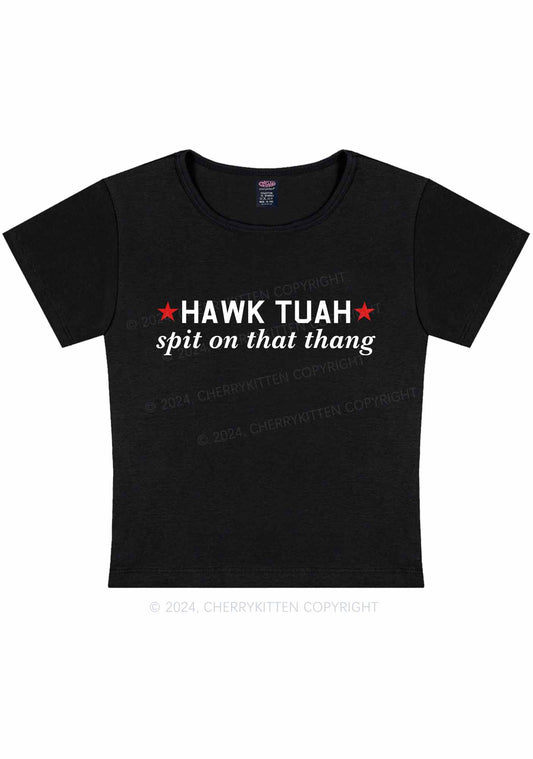 HAWK TUAH Y2K Baby Tee Cherrykitten