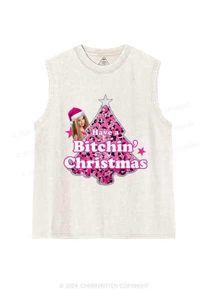 Christmas Bxxchin Y2K Washed Tank Cherrykitten