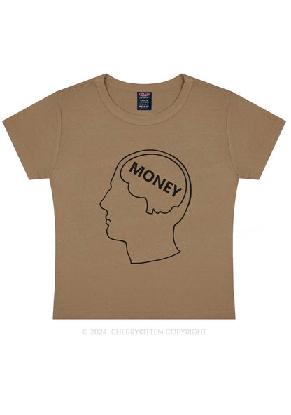 Money Mind Y2K Baby Tee Cherrykitten