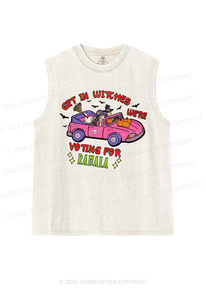 Halloween Get In Witches Y2K Washed Tank Cherrykitten