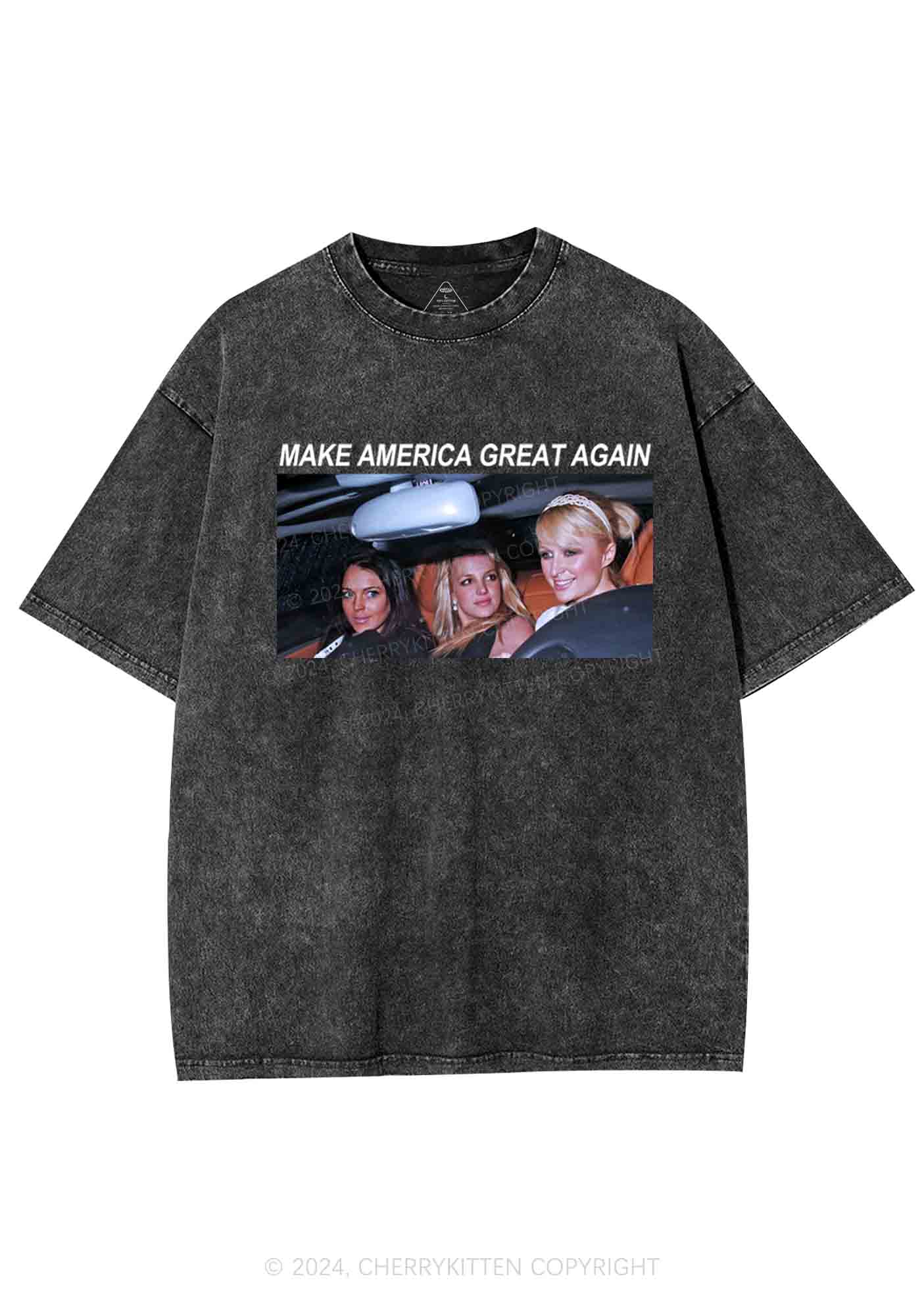 Make America Great Again Y2K Washed Tee Cherrykitten