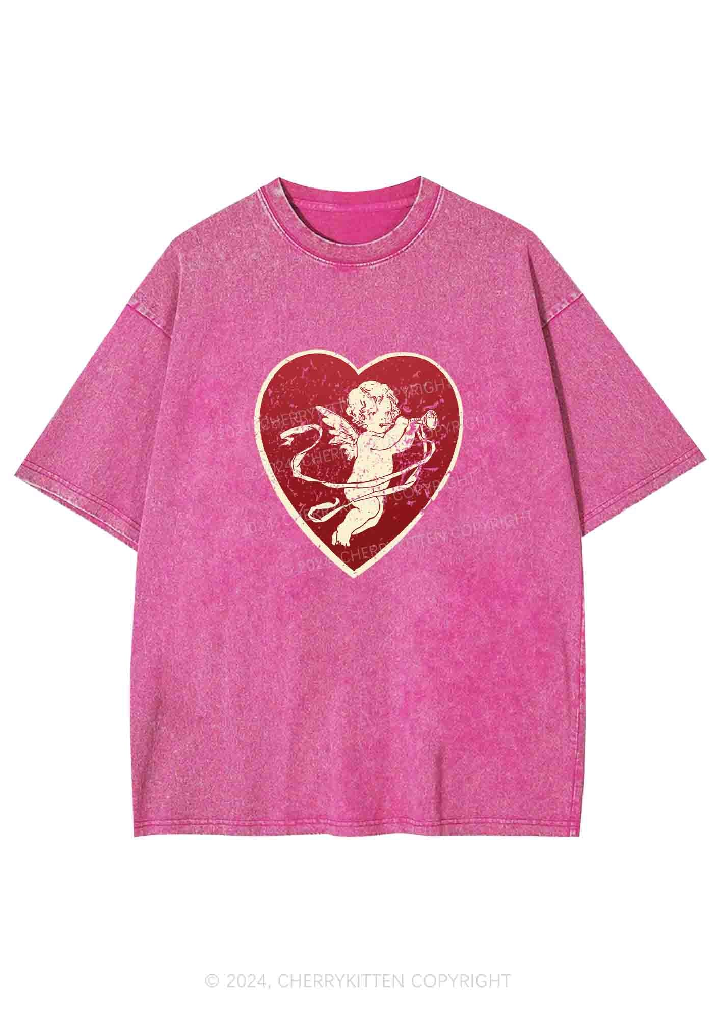 Trumpet Cupid Y2K Washed Tee Cherrykitten