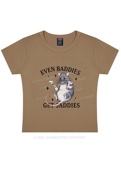 Baddies Rat Y2K Baby Tee Cherrykitten