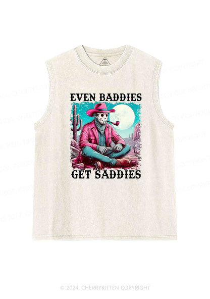 Halloween Baddies Cowboy Y2K Washed Tank Cherrykitten