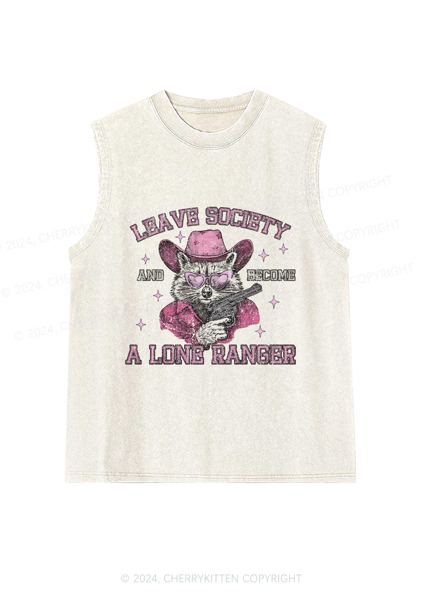 Leave Society Y2K Washed Tank Cherrykitten