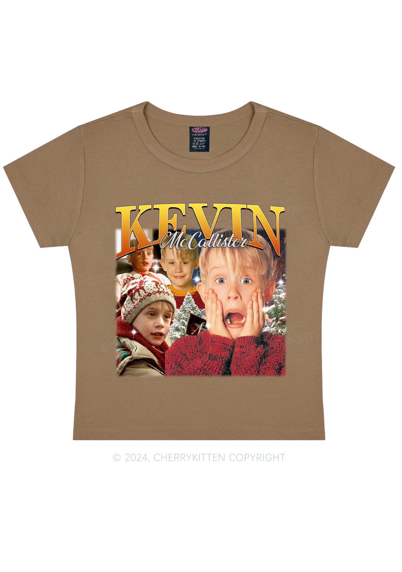 Christmas Kevin Alone Y2K Baby Tee Cherrykitten