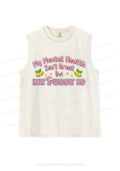 Christmas Great Puxxy Y2K Washed Tank Cherrykitten