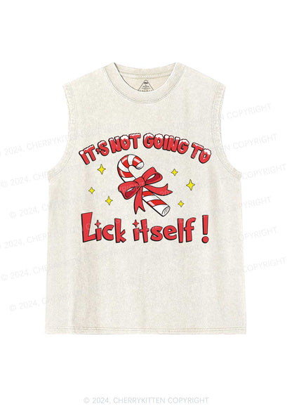 Christmas Lick Itself Y2K Washed Tank Cherrykitten