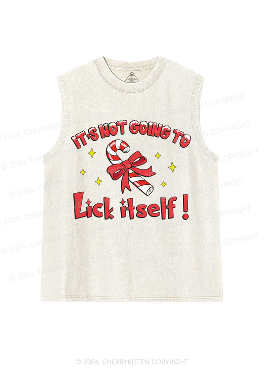 Christmas Lick Itself Y2K Washed Tank Cherrykitten