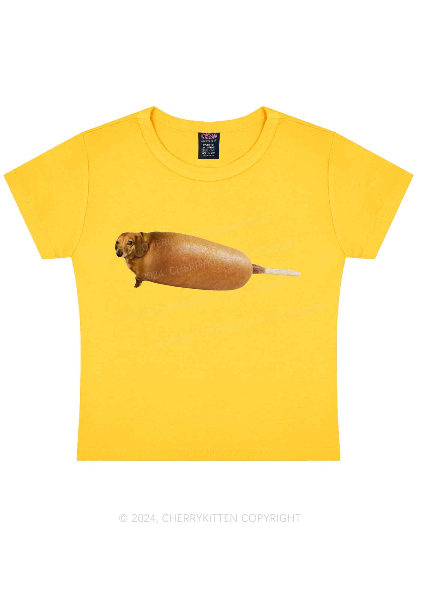 Corn Dog Y2K Baby Tee Cherrykitten