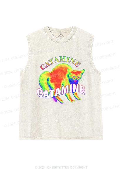 Thermal Cat Y2K Washed Tank Cherrykitten