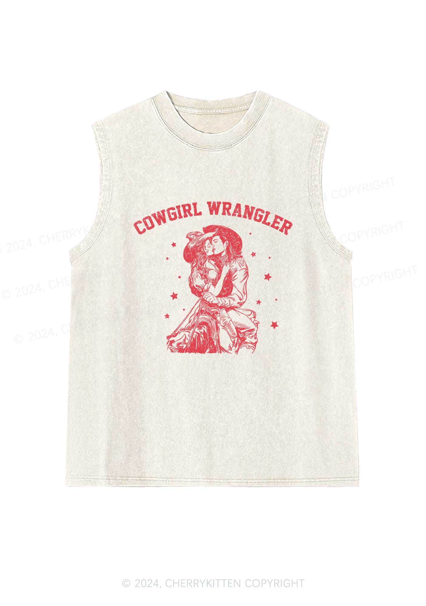 Cowgirl Wrangler Y2K Washed Tank Cherrykitten