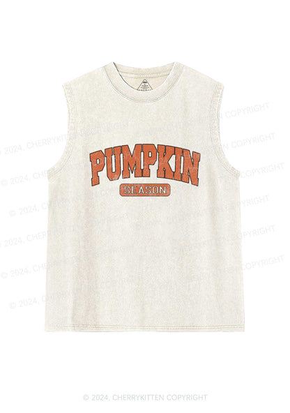 Halloween Pumpkin Season Y2K Washed Tank Cherrykitten