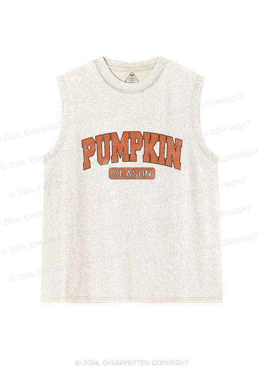 Halloween Pumpkin Season Y2K Washed Tank Cherrykitten