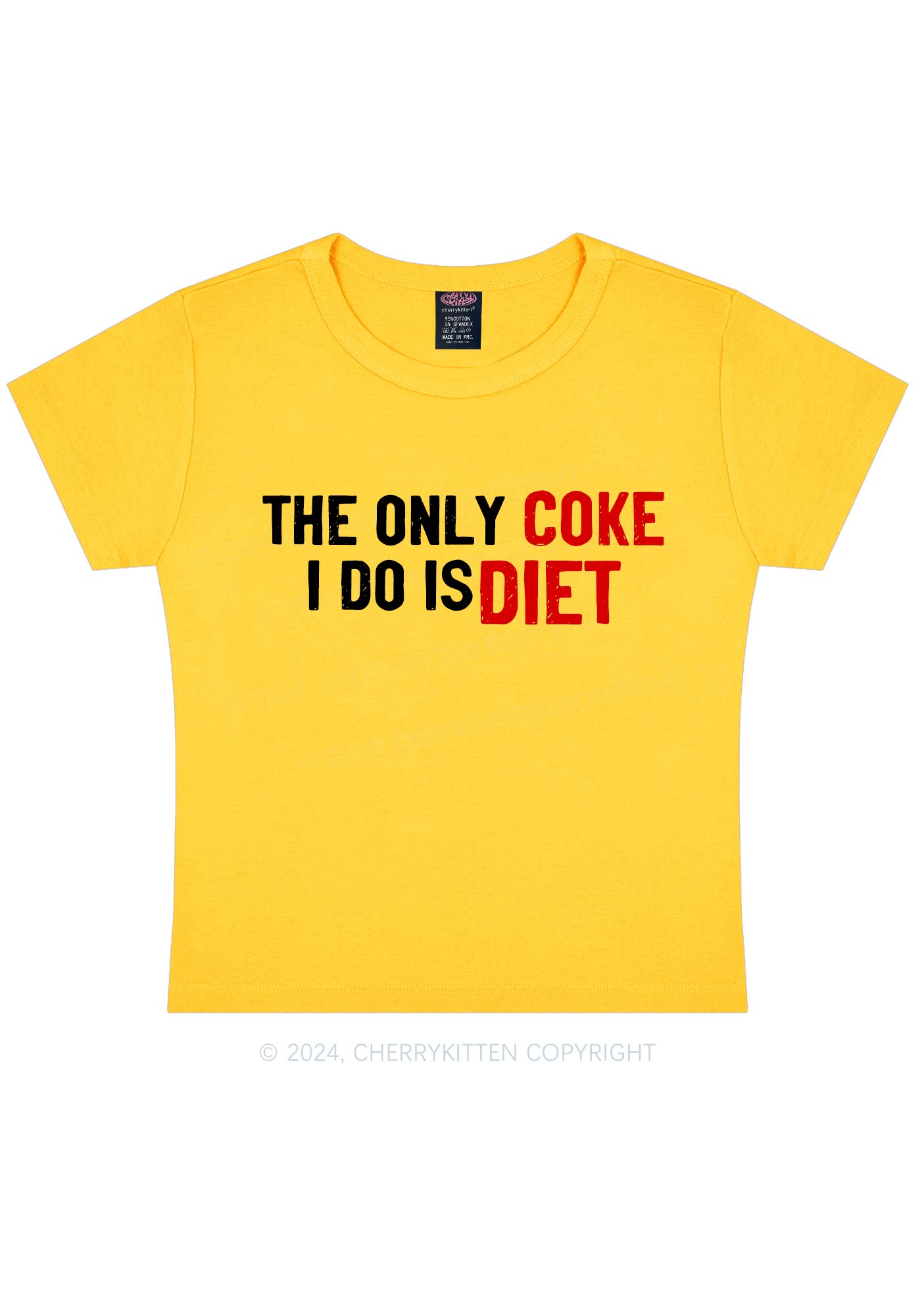 Coke Diet Y2K Baby Tee Cherrykitten