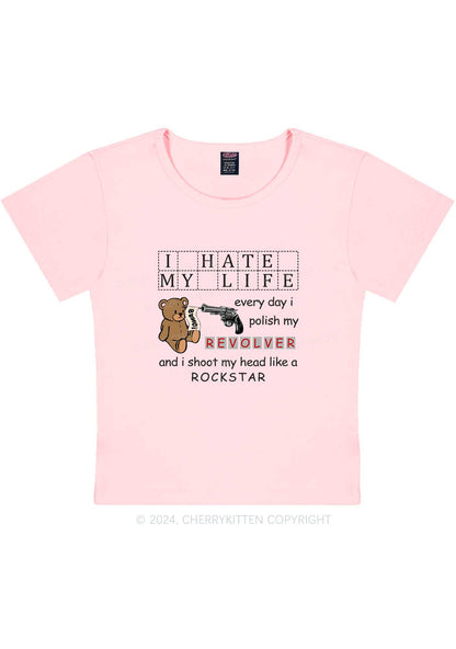 I Hate My Life Y2K Baby Tee Cherrykitten