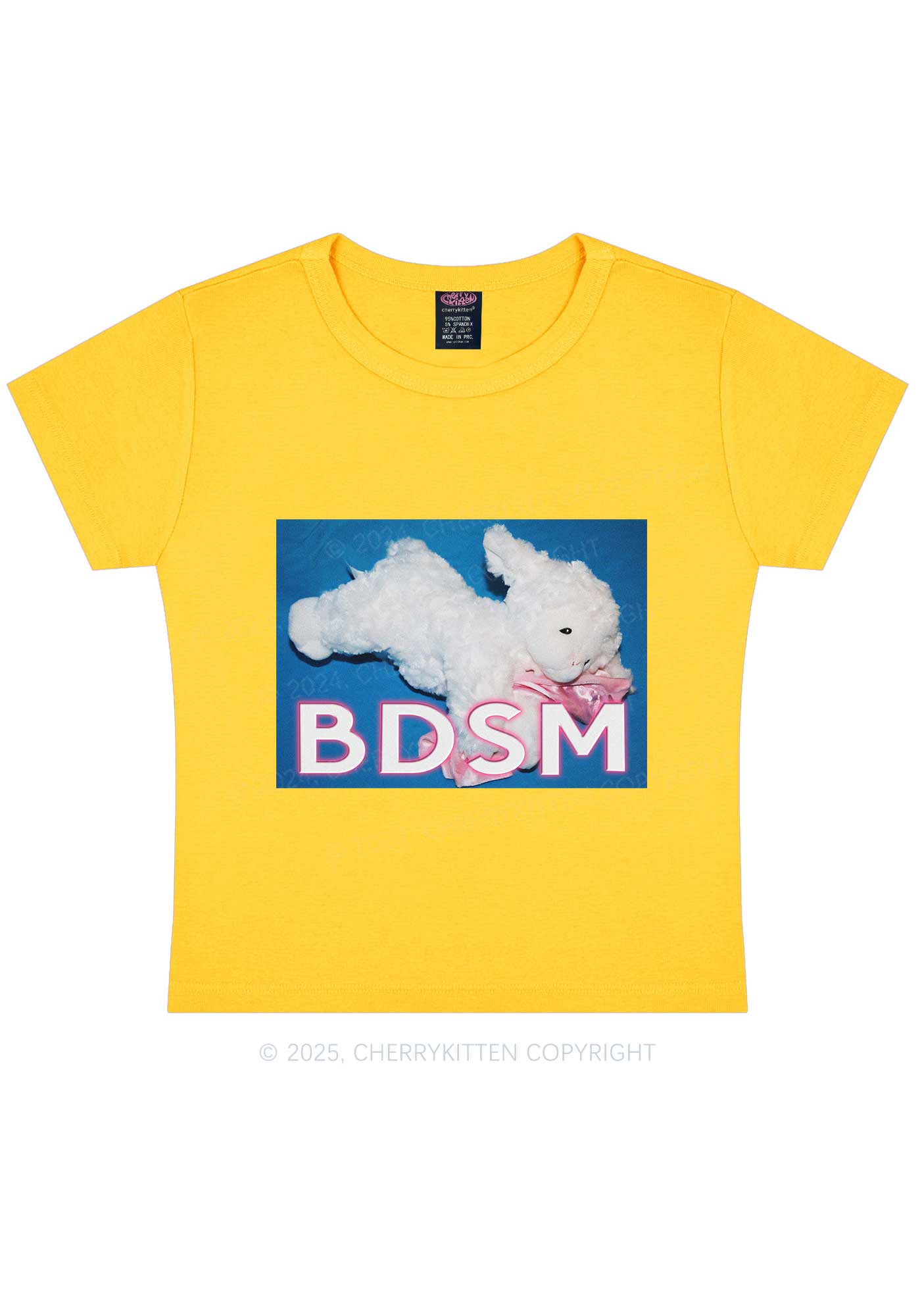 BDSM Goat Y2K Baby Tee Cherrykitten