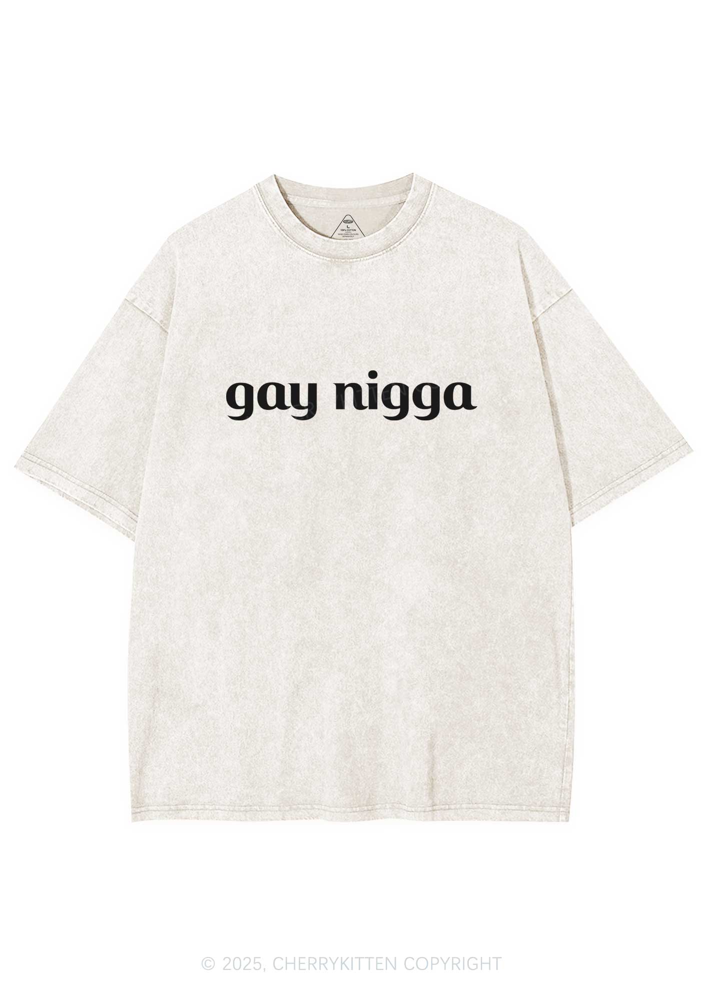 Gay Nigga Y2K Washed Tee Cherrykitten