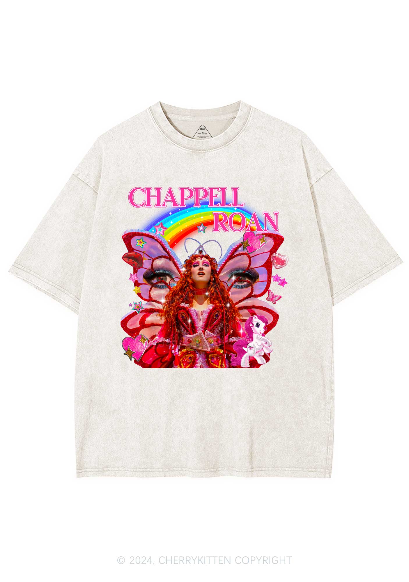 CR Fairy Tour Y2K Washed Tee Cherrykitten