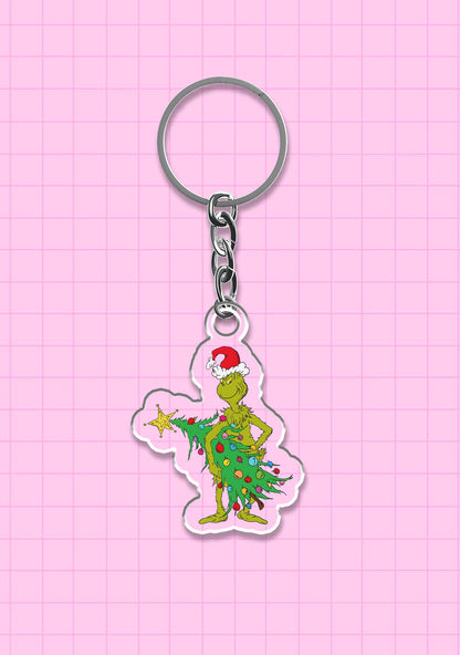 Stealing Christmas Tree 1Pc Y2K Keychain Cherrykitten