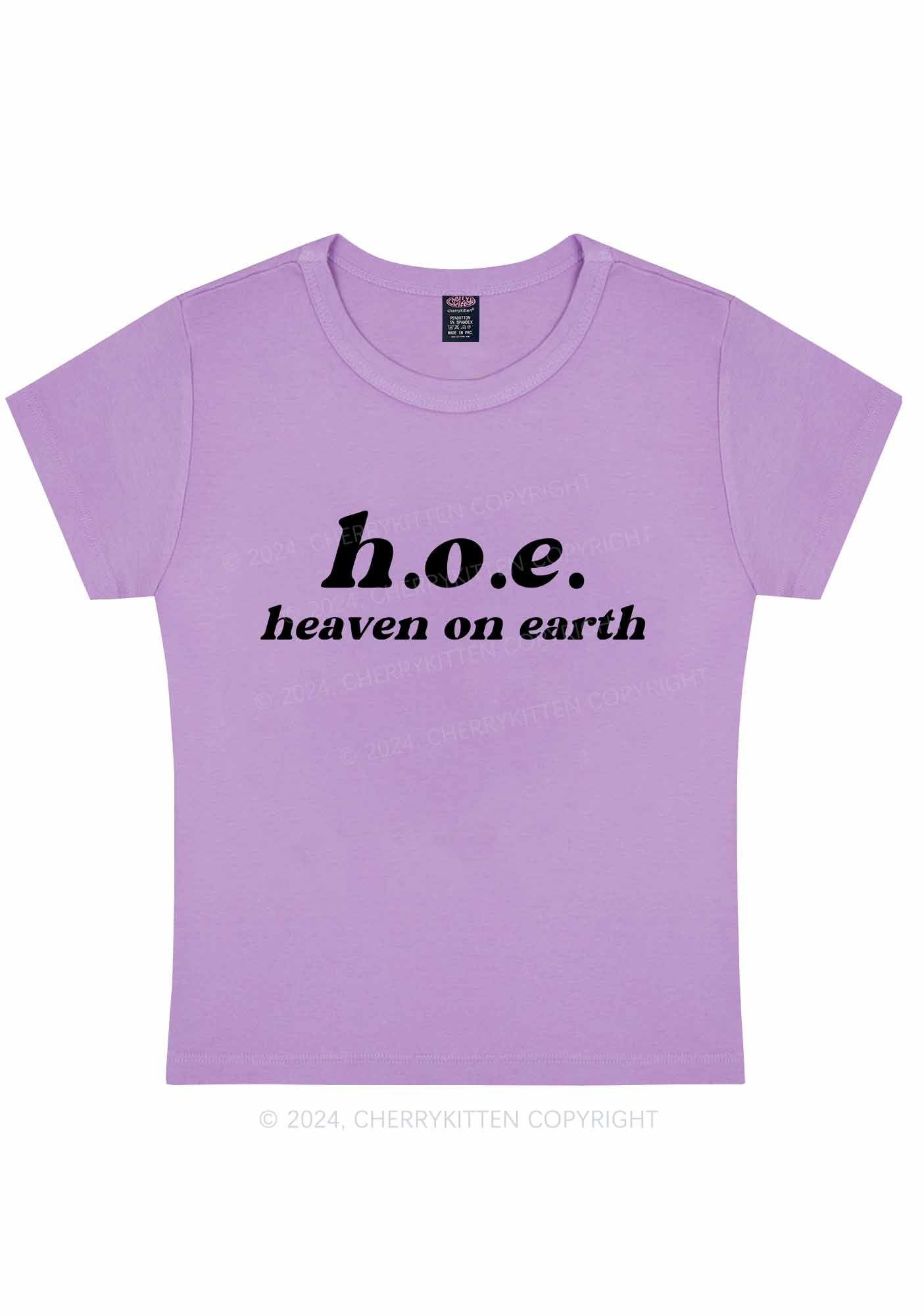 Heaven On Earth Y2K Baby Tee Cherrykitten