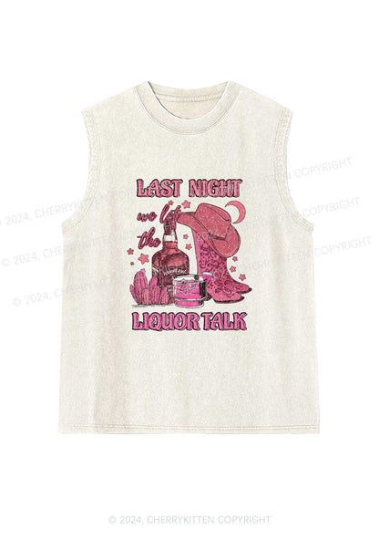 Liquor Talk Y2K Washed Tank Cherrykitten