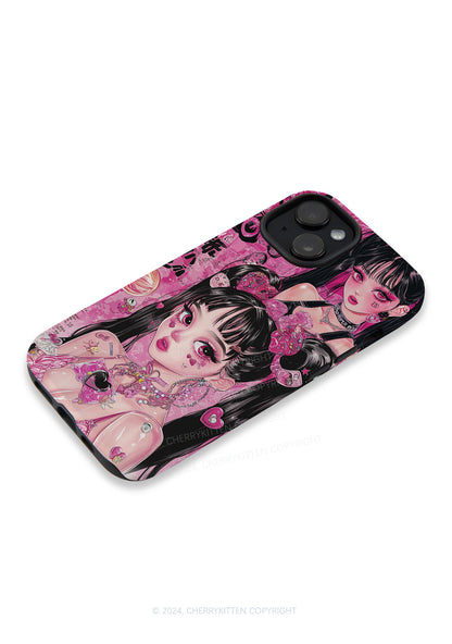 Twin Ponytail Girl Y2K Phone Case Cherrykitten