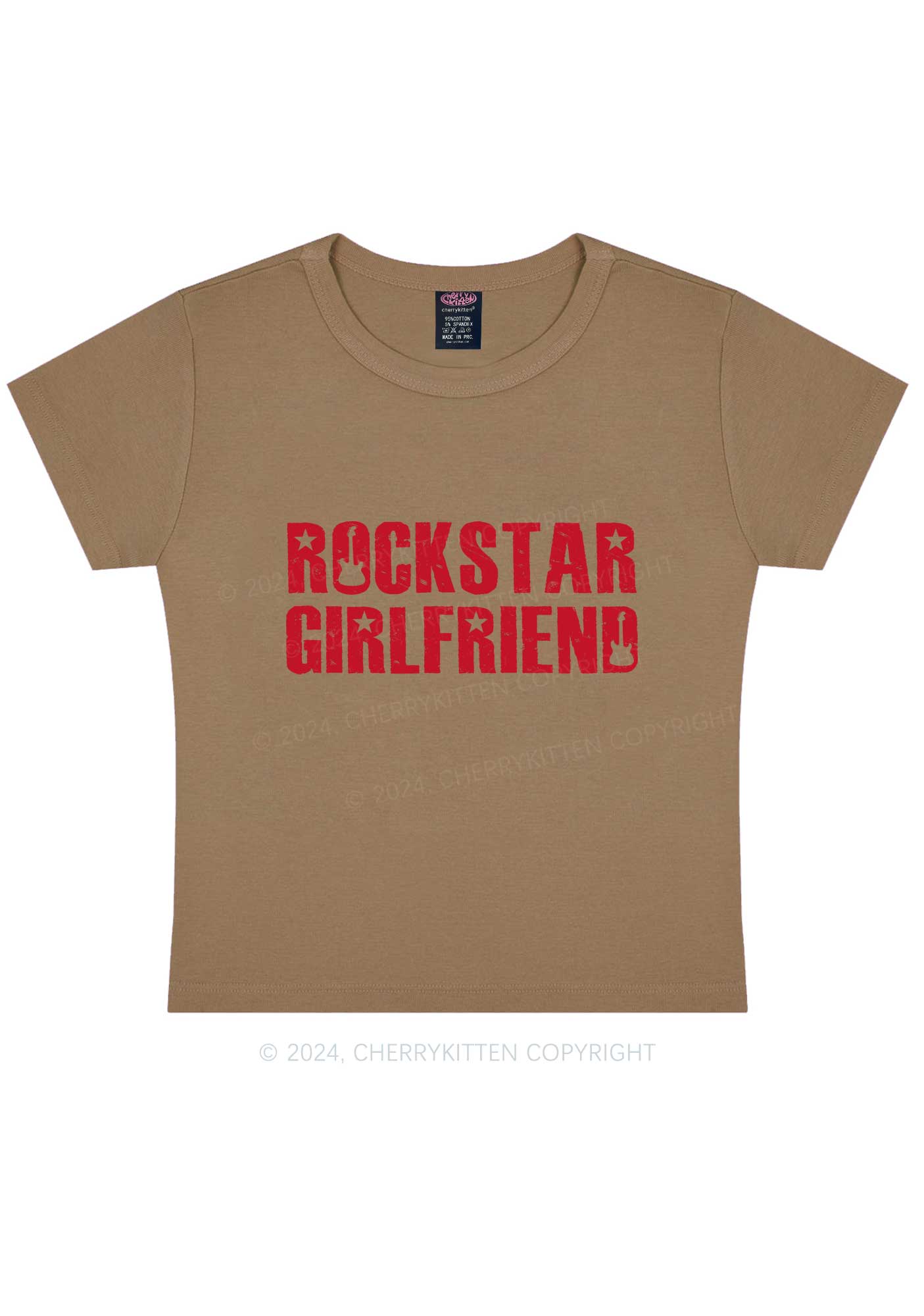 Rockstar Girlfriend Y2K Baby Tee Cherrykitten