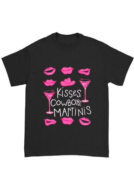 Kisses Cowboys Martinis Chunky Shirt