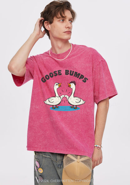 Goosebumps Duck Y2K Washed Tee Cherrykitten